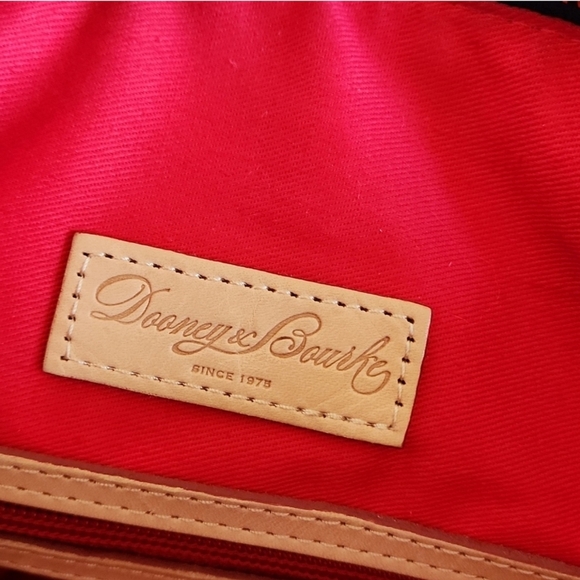 Gorgeous Dooney & Bourke Dark Marine BlueLeather Double Zipper Satchel - Picture 6 of 7